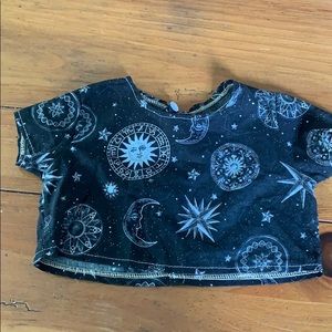 Handmade sun and moon top (baby)